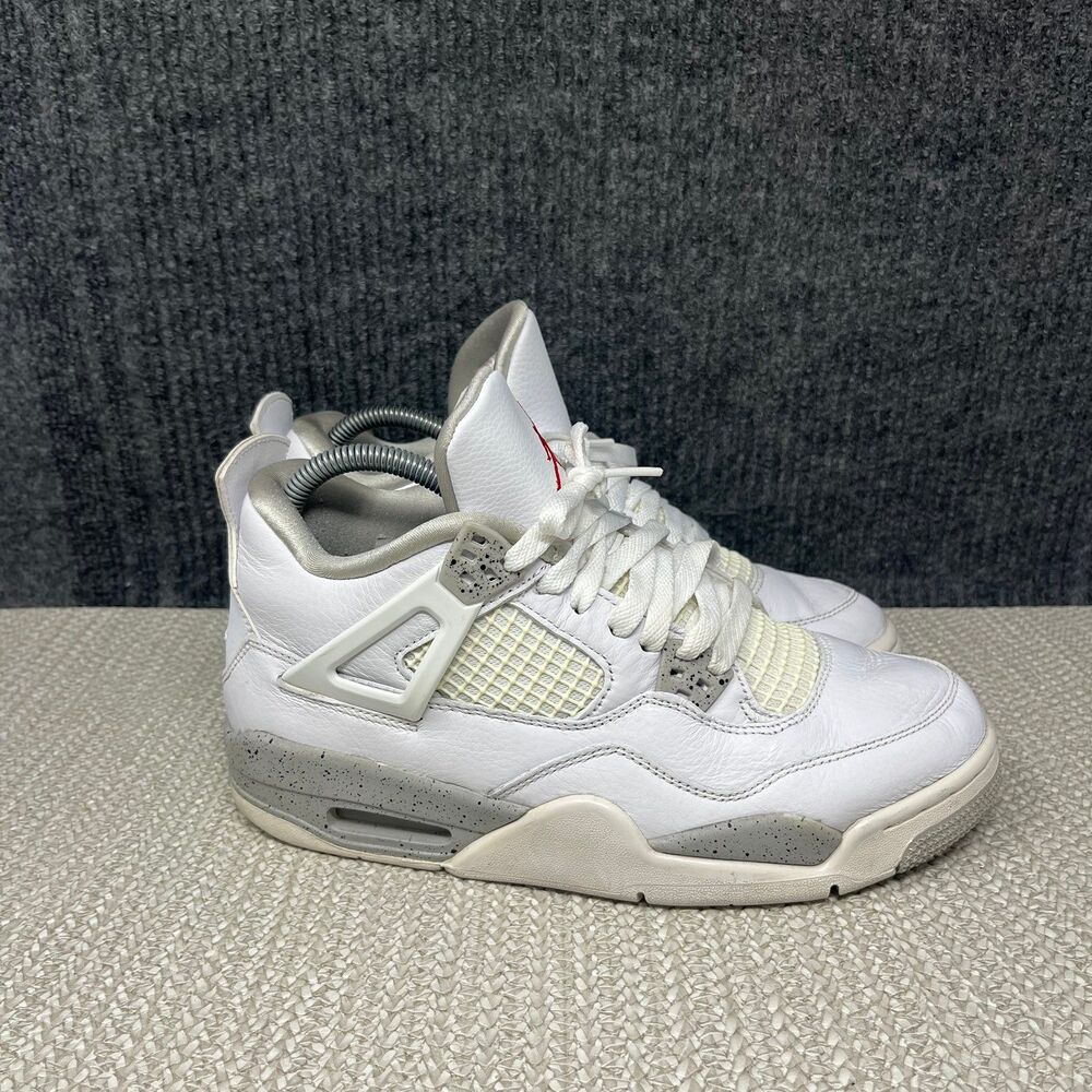 Nike Air Jordan 4 Retro White Oreo Shoes Women’s 8.5 (7Y) DJ4699-100